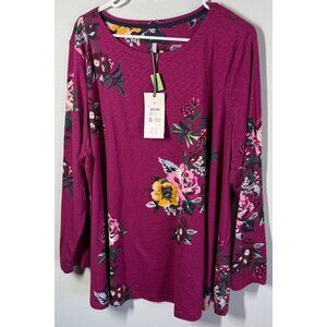 Joules Berry Floral Harbour Light Swing Top Women Plus 22 Boho Chic Feminine NWT